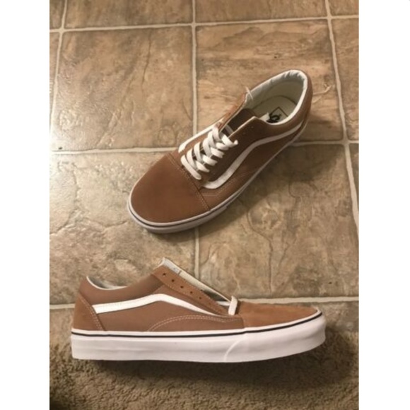 vans old skool tigers eye true white